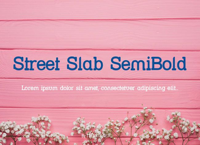Street Slab SemiBold example